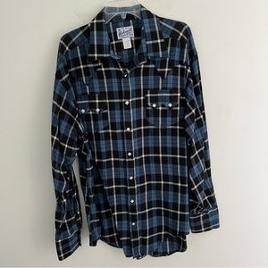 Vintage Rockmount RanchWear 60s Vintage Plaid Button Down Size Men’s Large